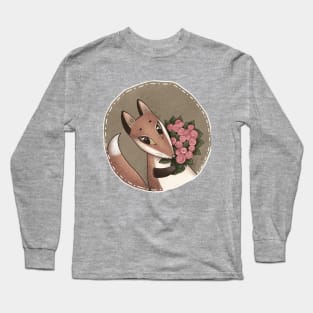 Fox with flowers Long Sleeve T-Shirt